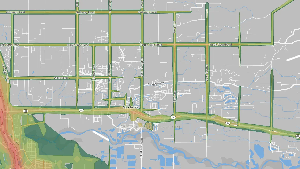 83644, ID Map of Noise Levels in 83644