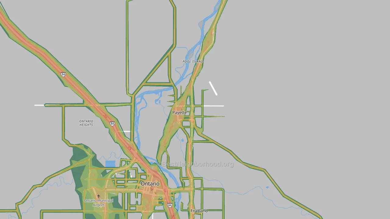 83661, ID Map of Noise Levels in 83661