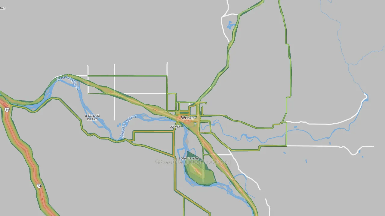 83672, ID Map of Noise Levels in 83672