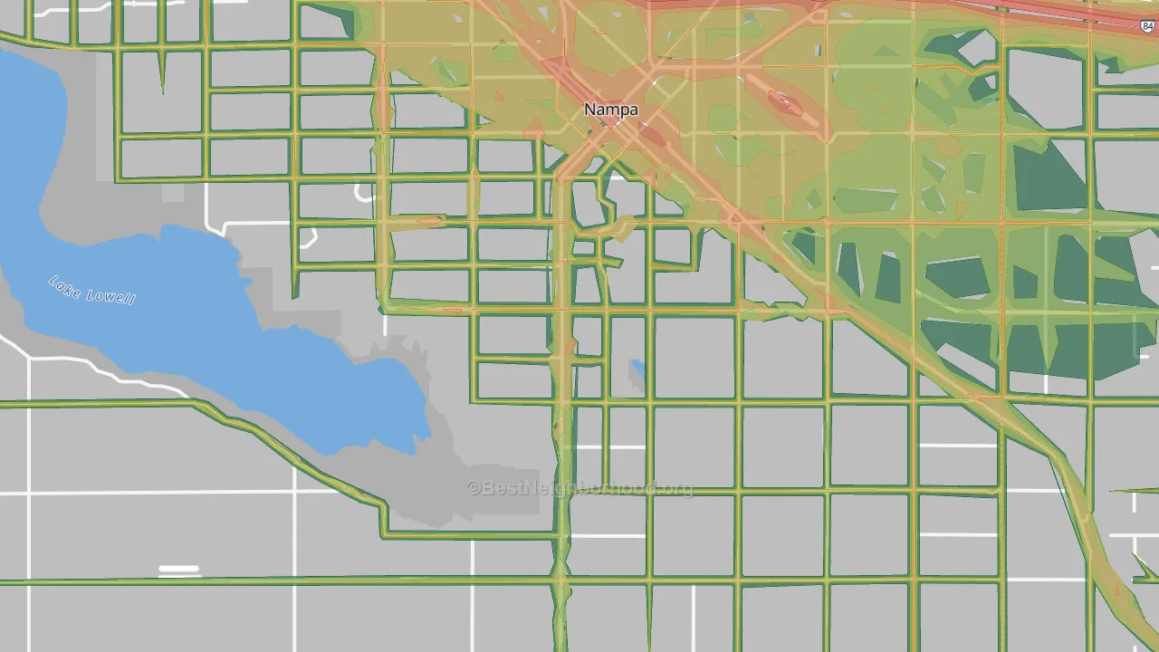 83686, ID Map of Noise Levels in 83686