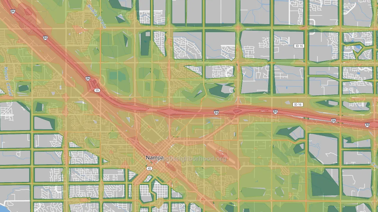 83687, ID Map of Noise Levels in 83687