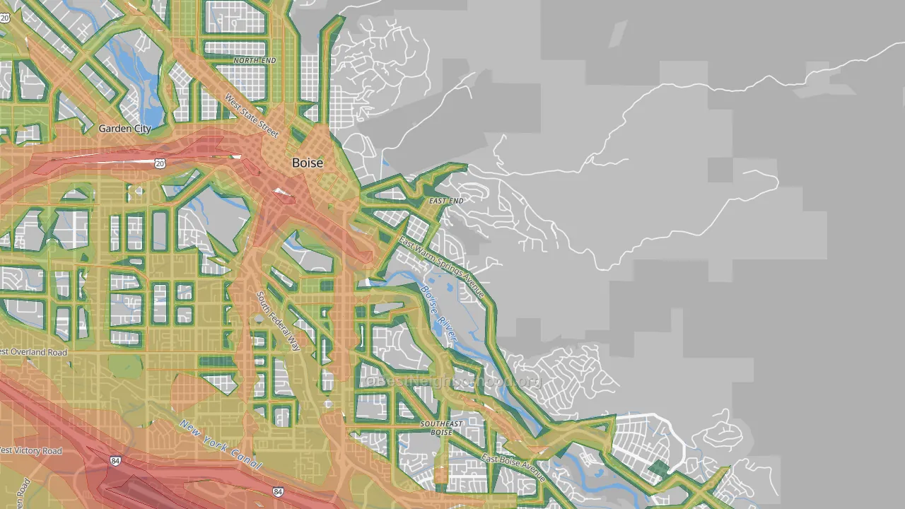 83712, ID Map of Noise Levels in 83712