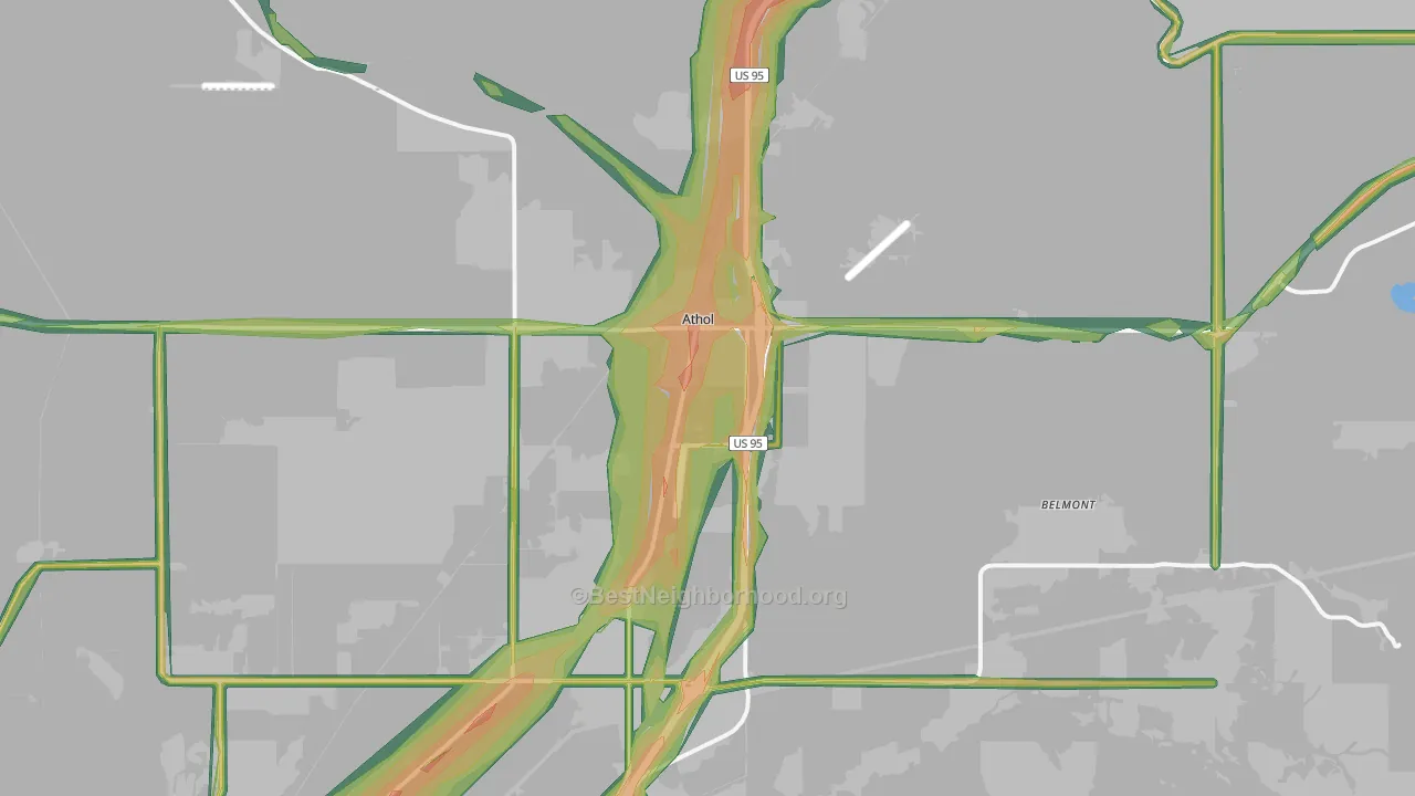 83801, ID Map of Noise Levels in 83801