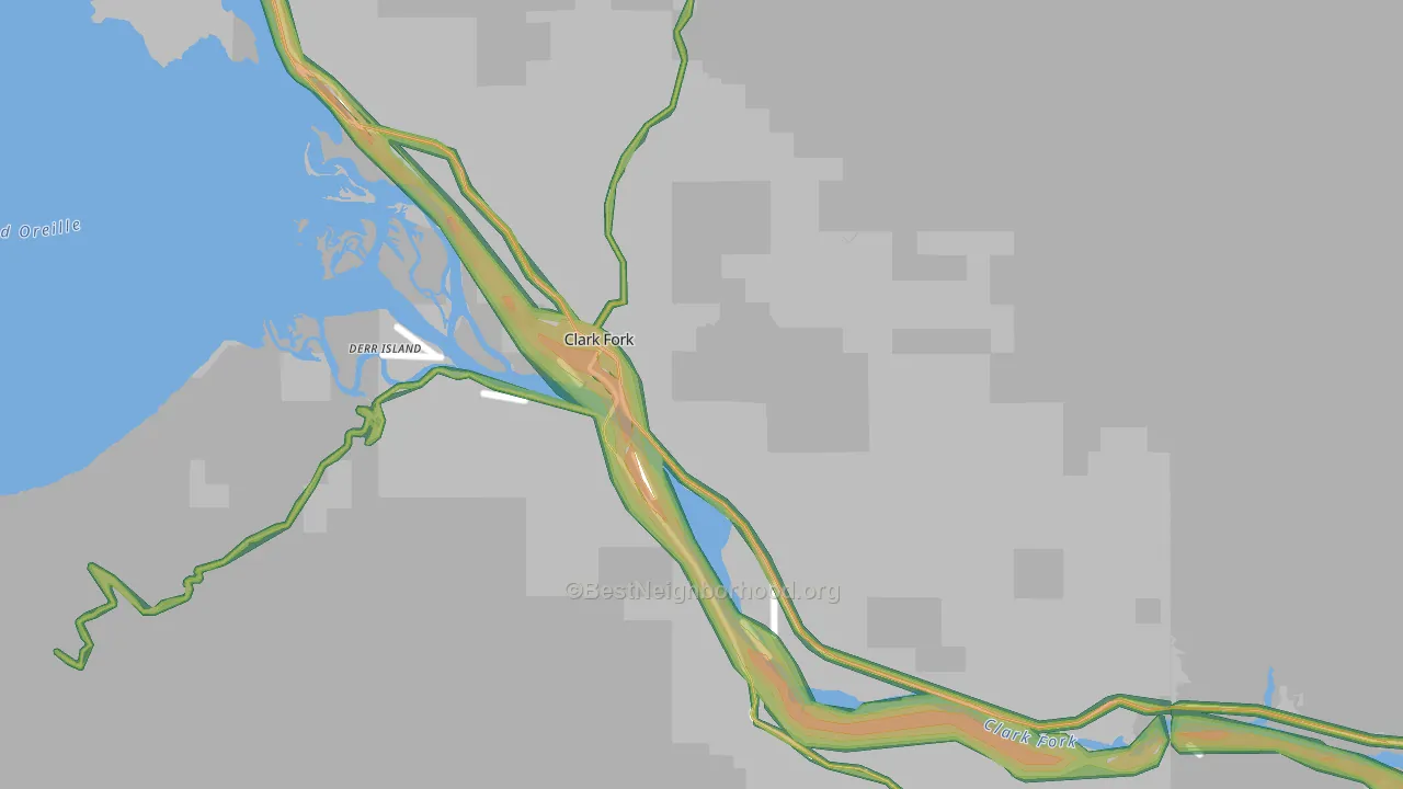 83811, ID Map of Noise Levels in 83811