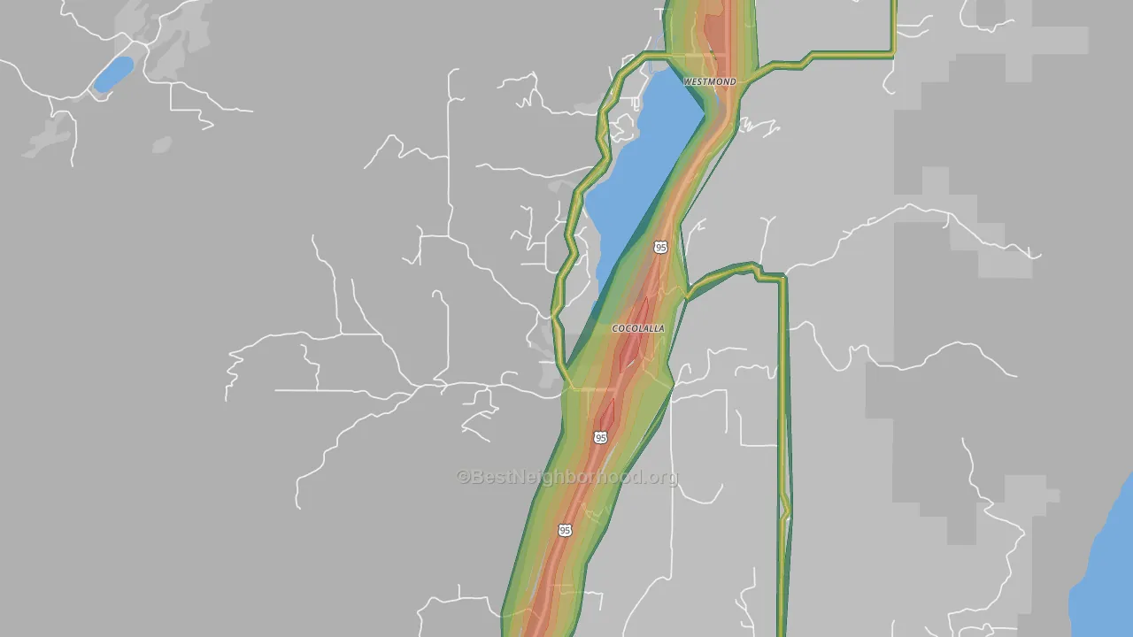 83813, ID Map of Noise Levels in 83813