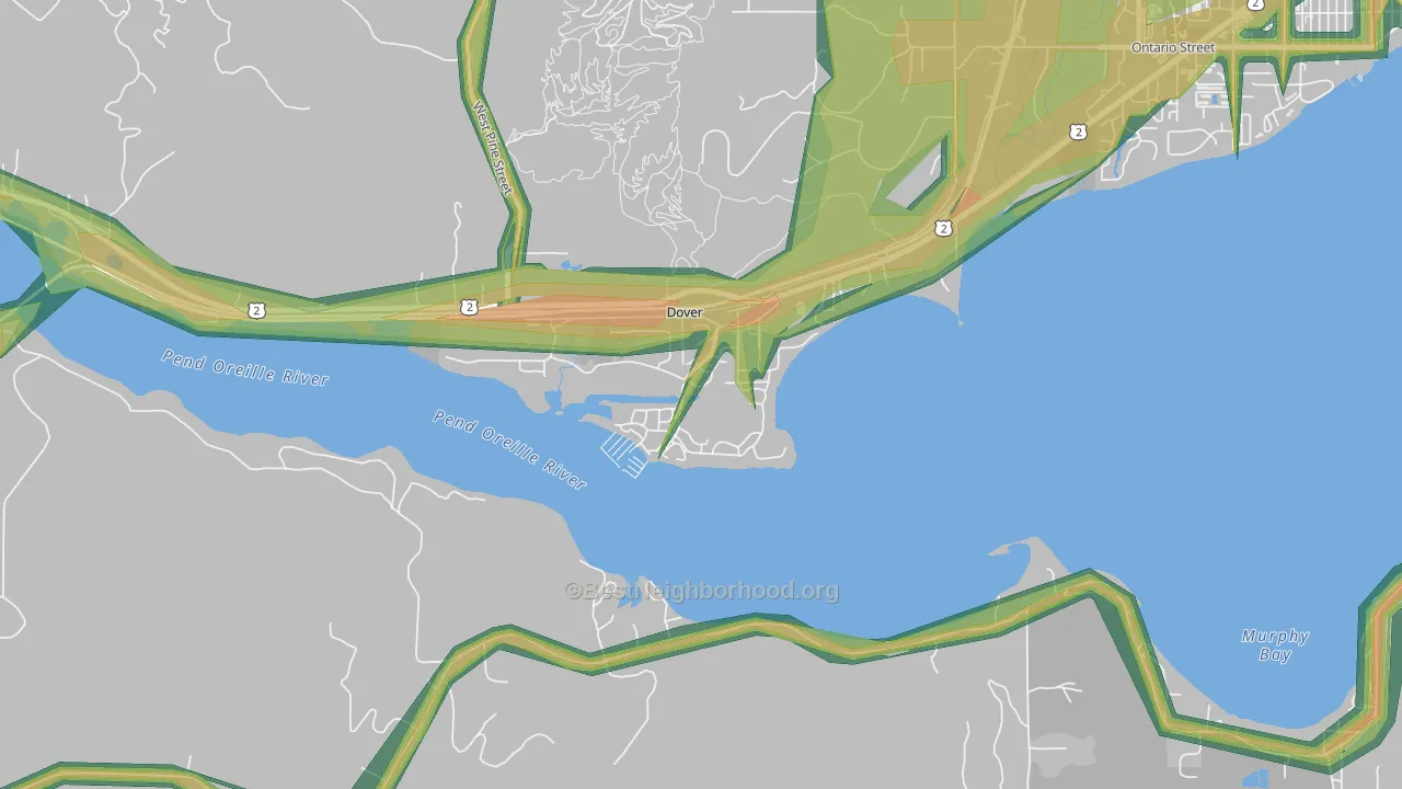 83825, ID Map of Noise Levels in 83825