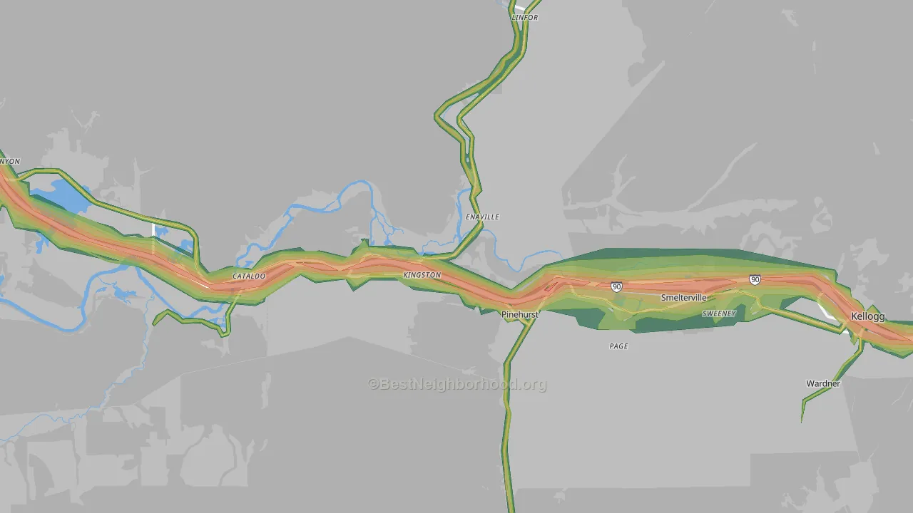 83839, ID Map of Noise Levels in 83839