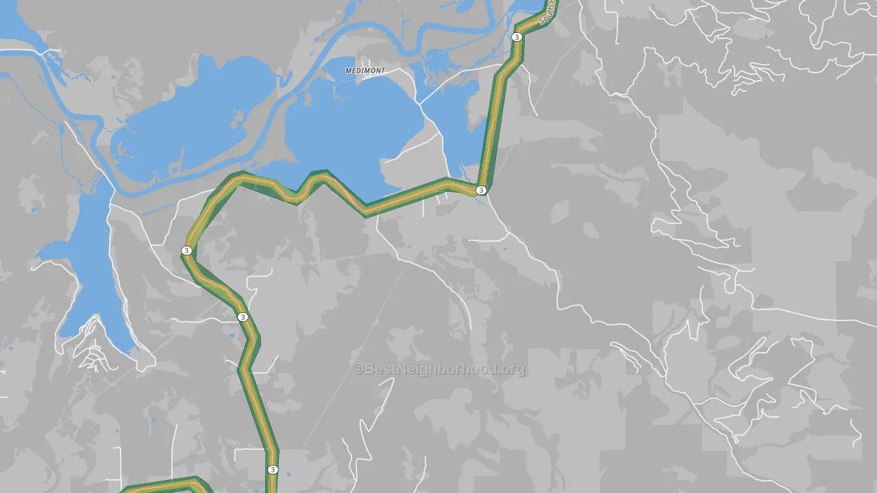 83842, ID Map of Noise Levels in 83842