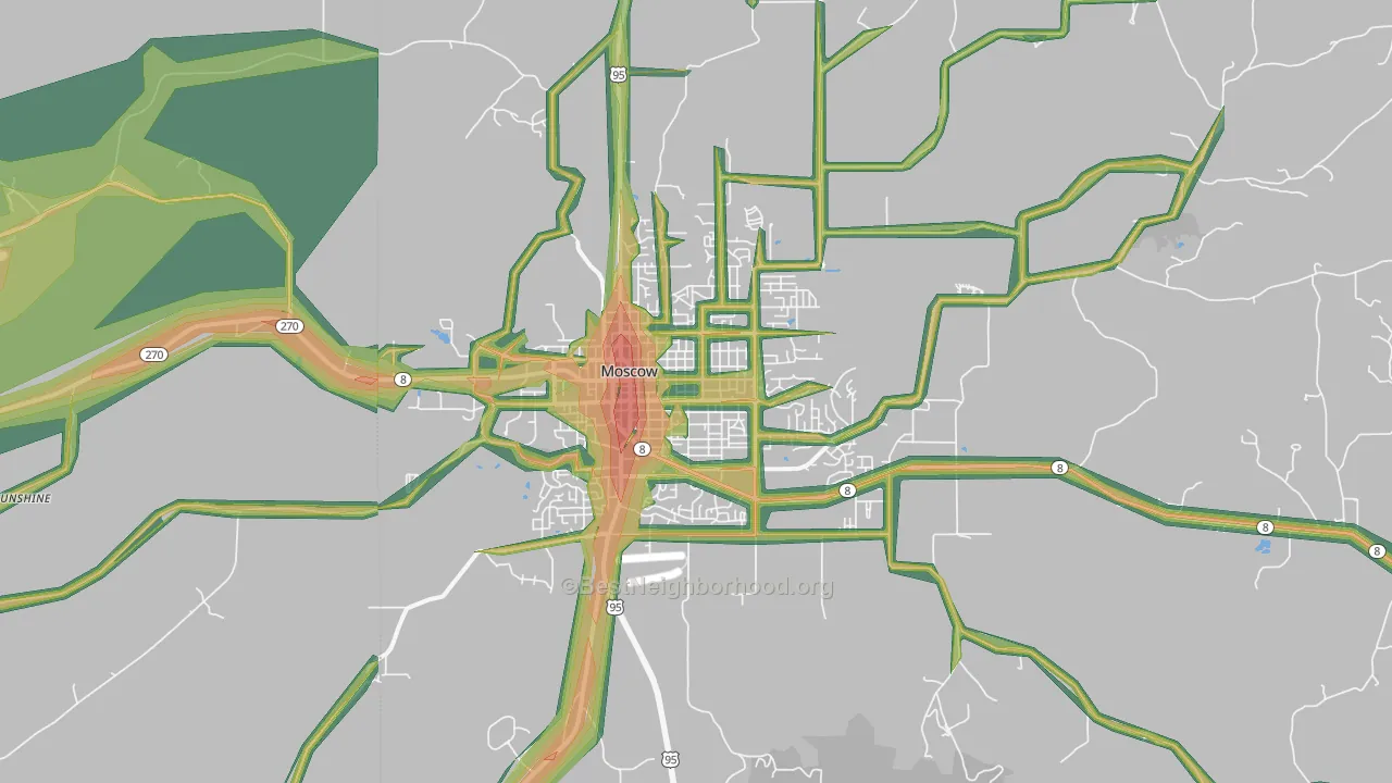 83843, ID Map of Noise Levels in 83843