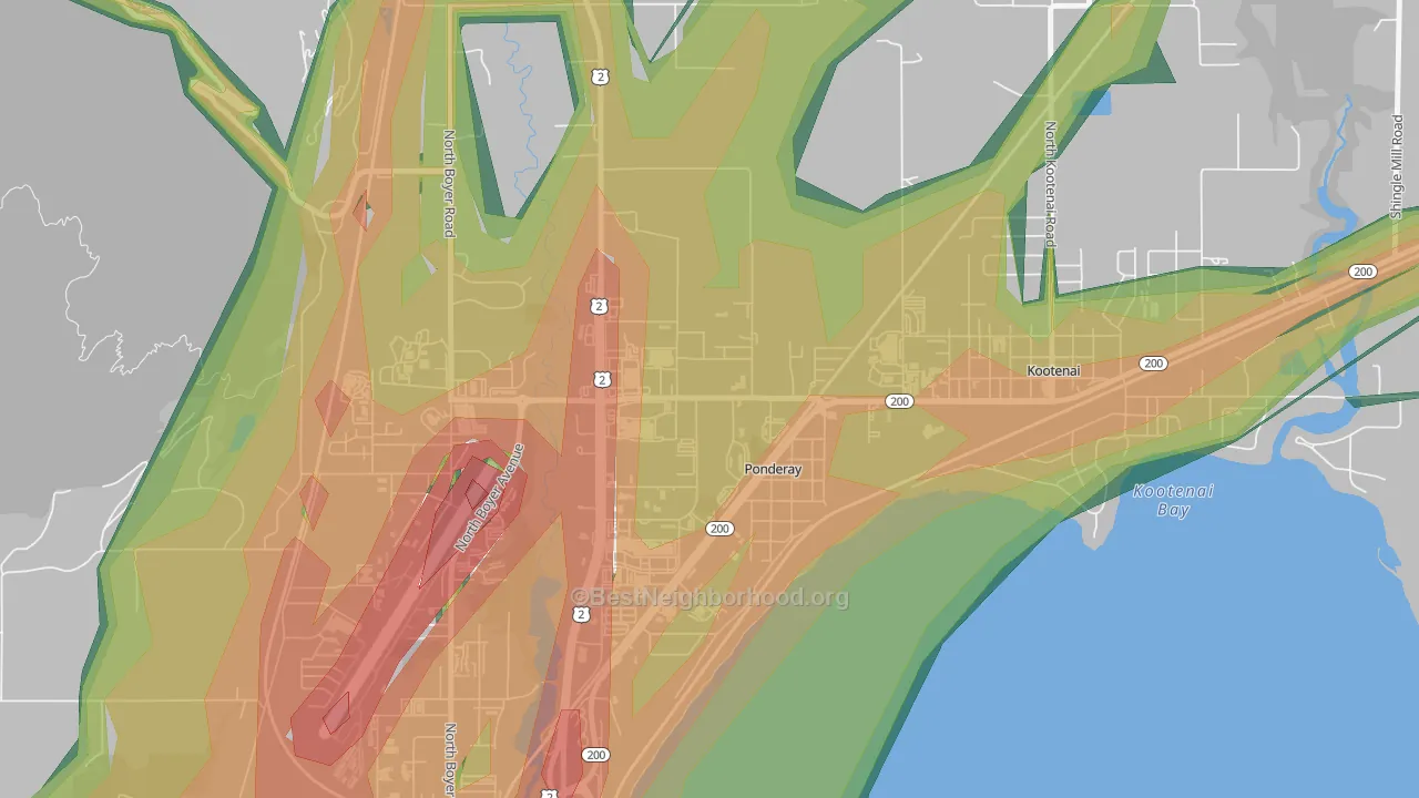83852, ID Map of Noise Levels in 83852