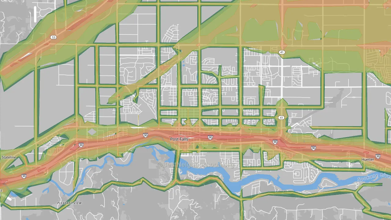 83854, ID Map of Noise Levels in 83854