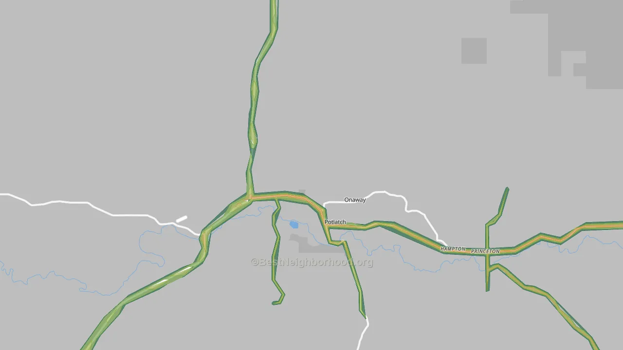 83855, ID Map of Noise Levels in 83855
