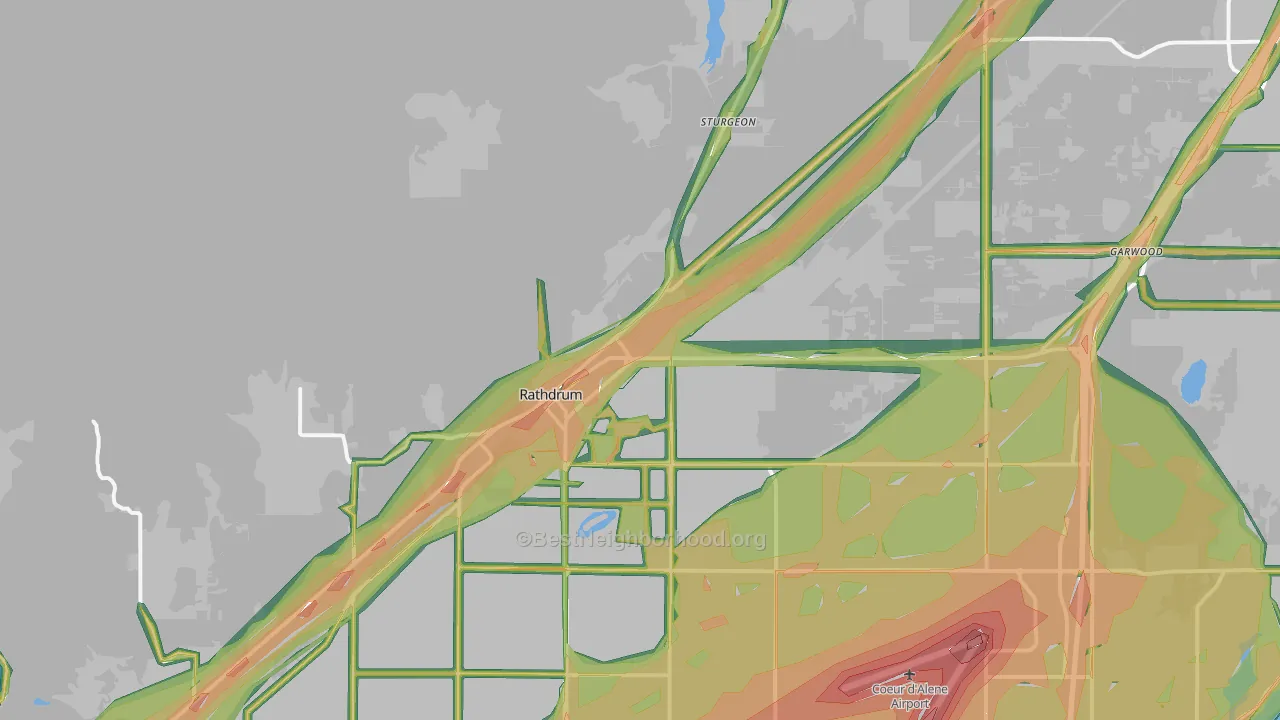 83858, ID Map of Noise Levels in 83858