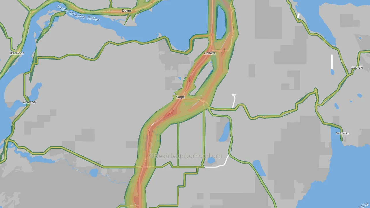 83860, ID Map of Noise Levels in 83860
