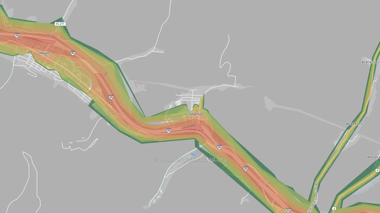 83867, ID Map of Noise Levels in 83867