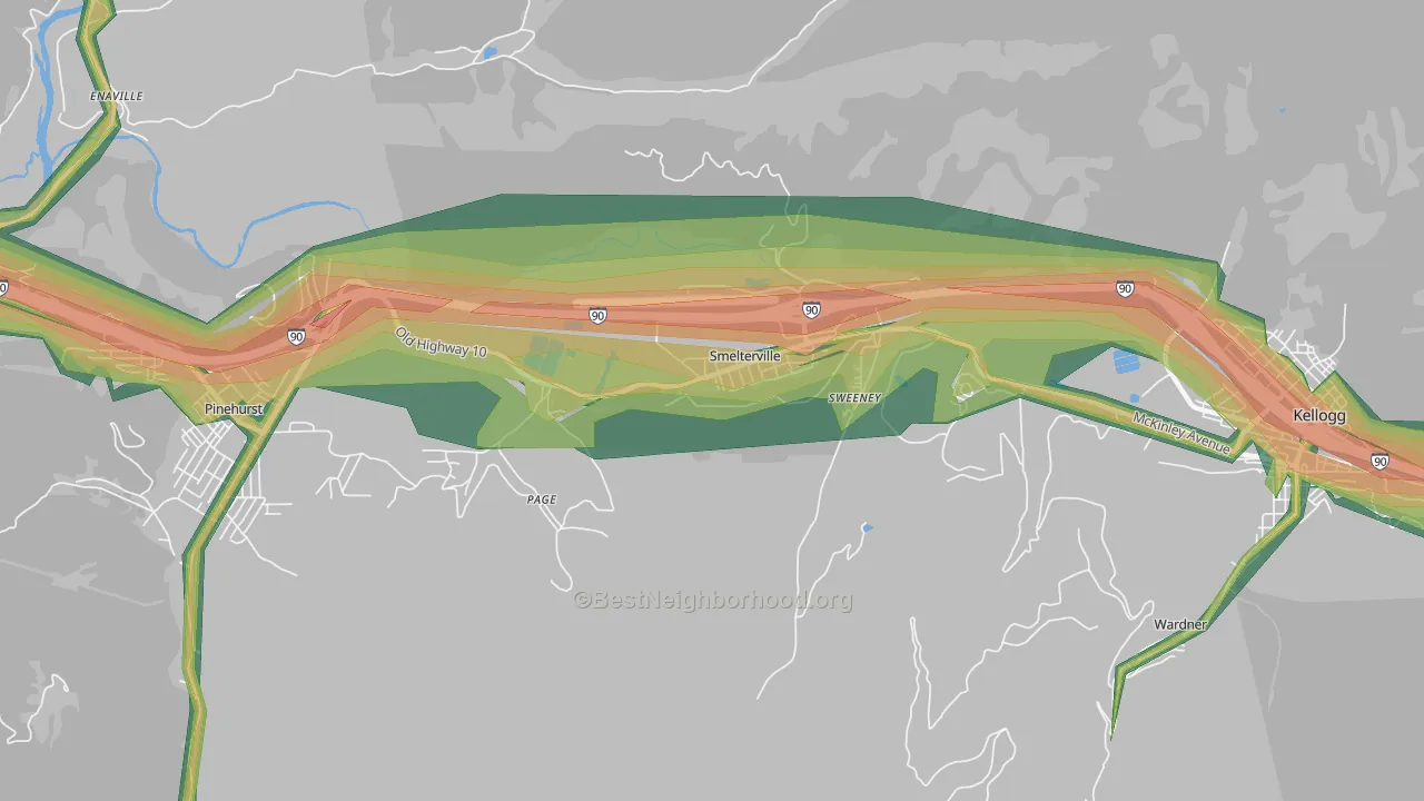 83868, ID Map of Noise Levels in 83868
