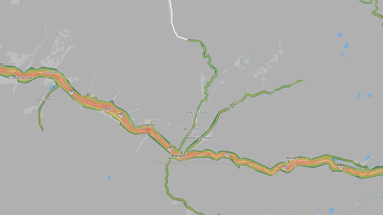 83873, ID Map of Noise Levels in 83873