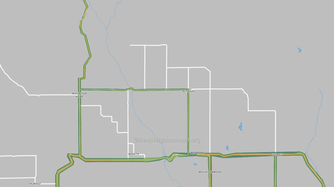 84002, UT Map of Noise Levels in 84002