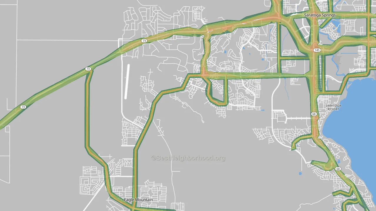 84005, UT Map of Noise Levels in 84005