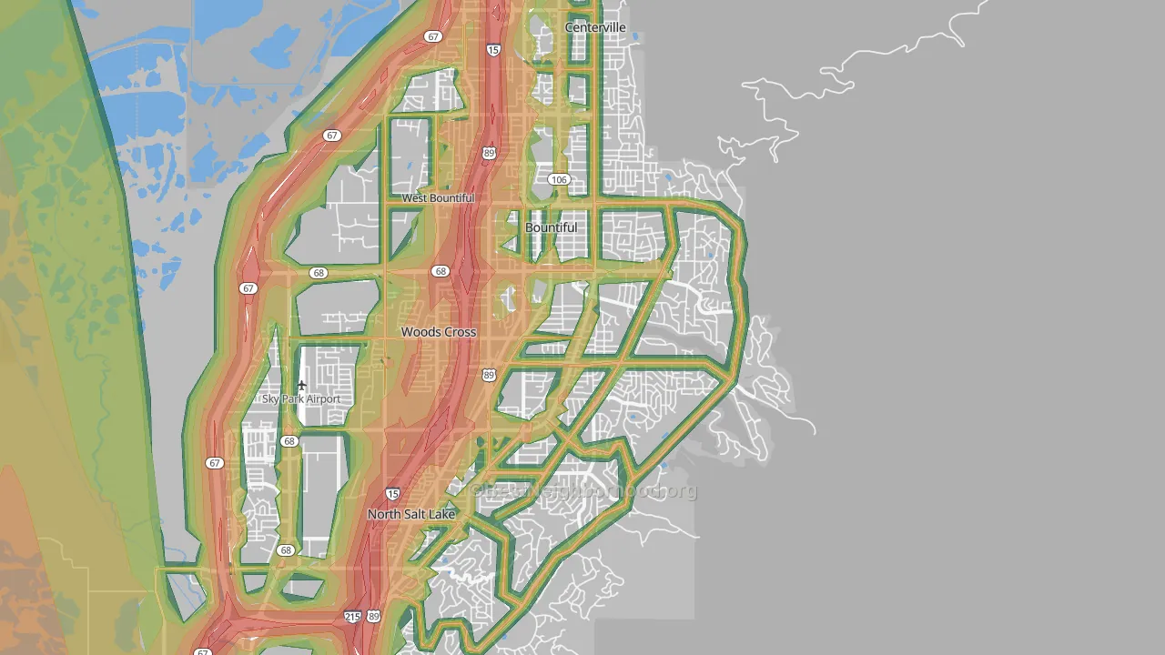 84010, UT Map of Noise Levels in 84010