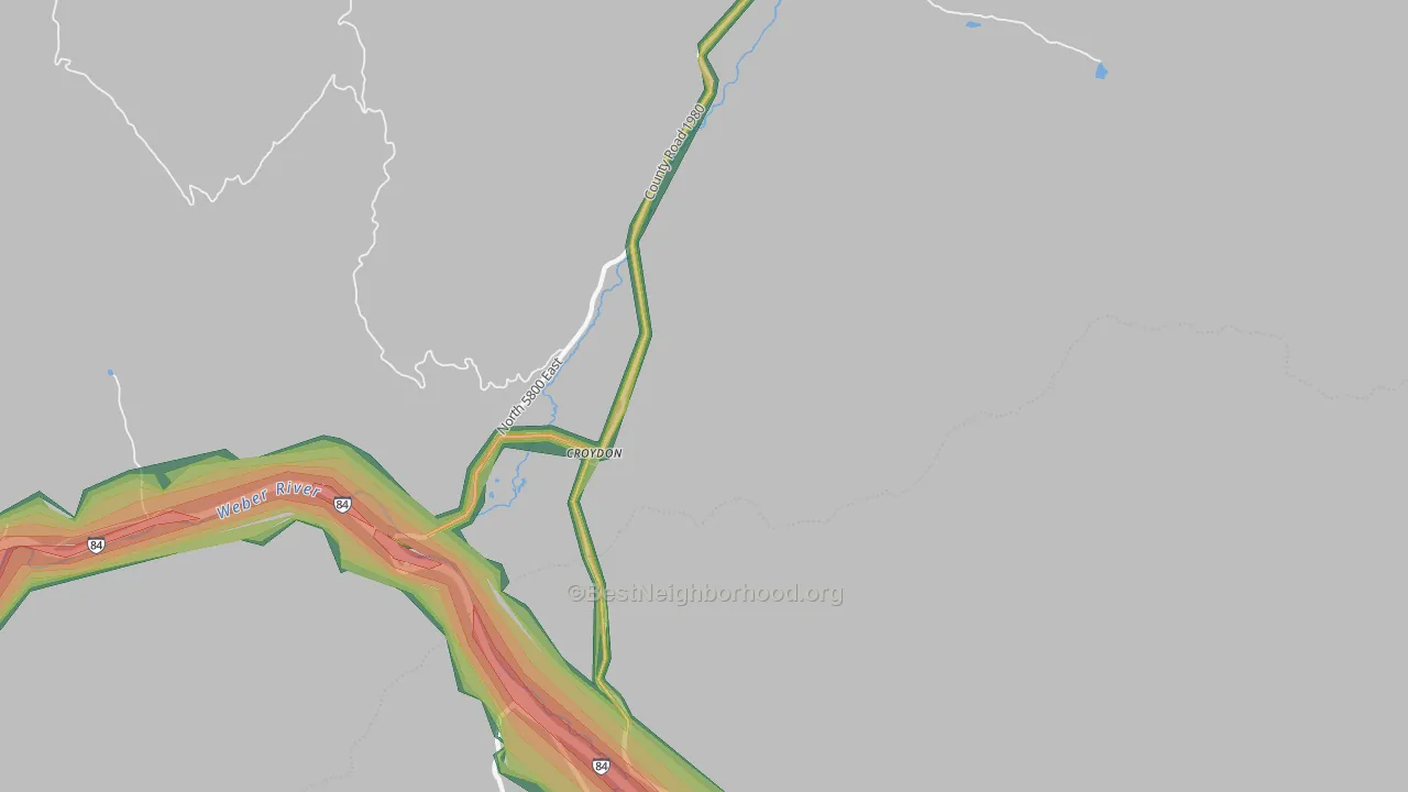 84018, UT Map of Noise Levels in 84018