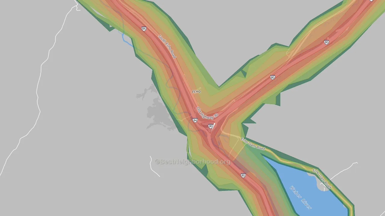 84024, UT Map of Noise Levels in 84024