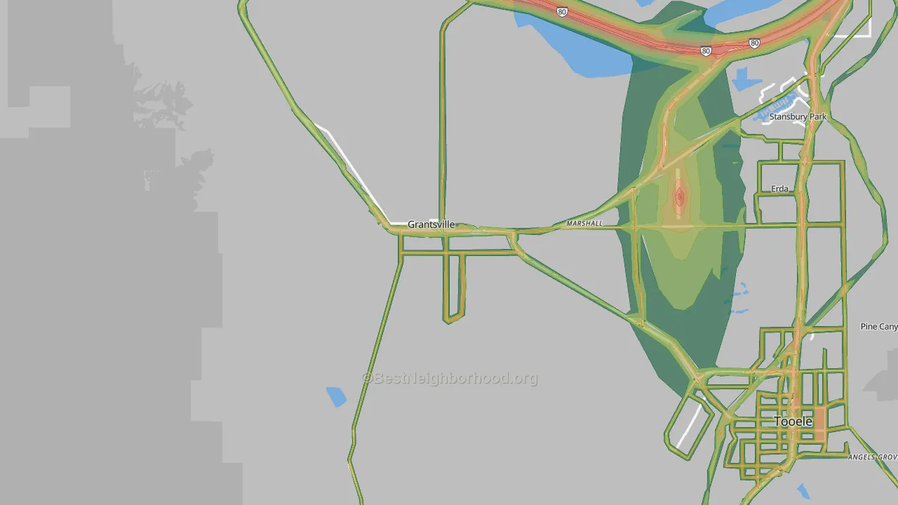 84029, UT Map of Noise Levels in 84029