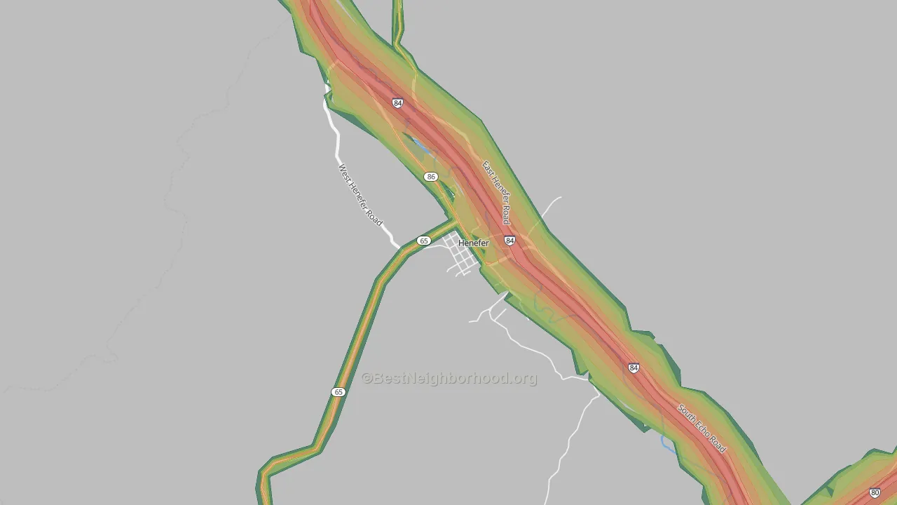 84033, UT Map of Noise Levels in 84033
