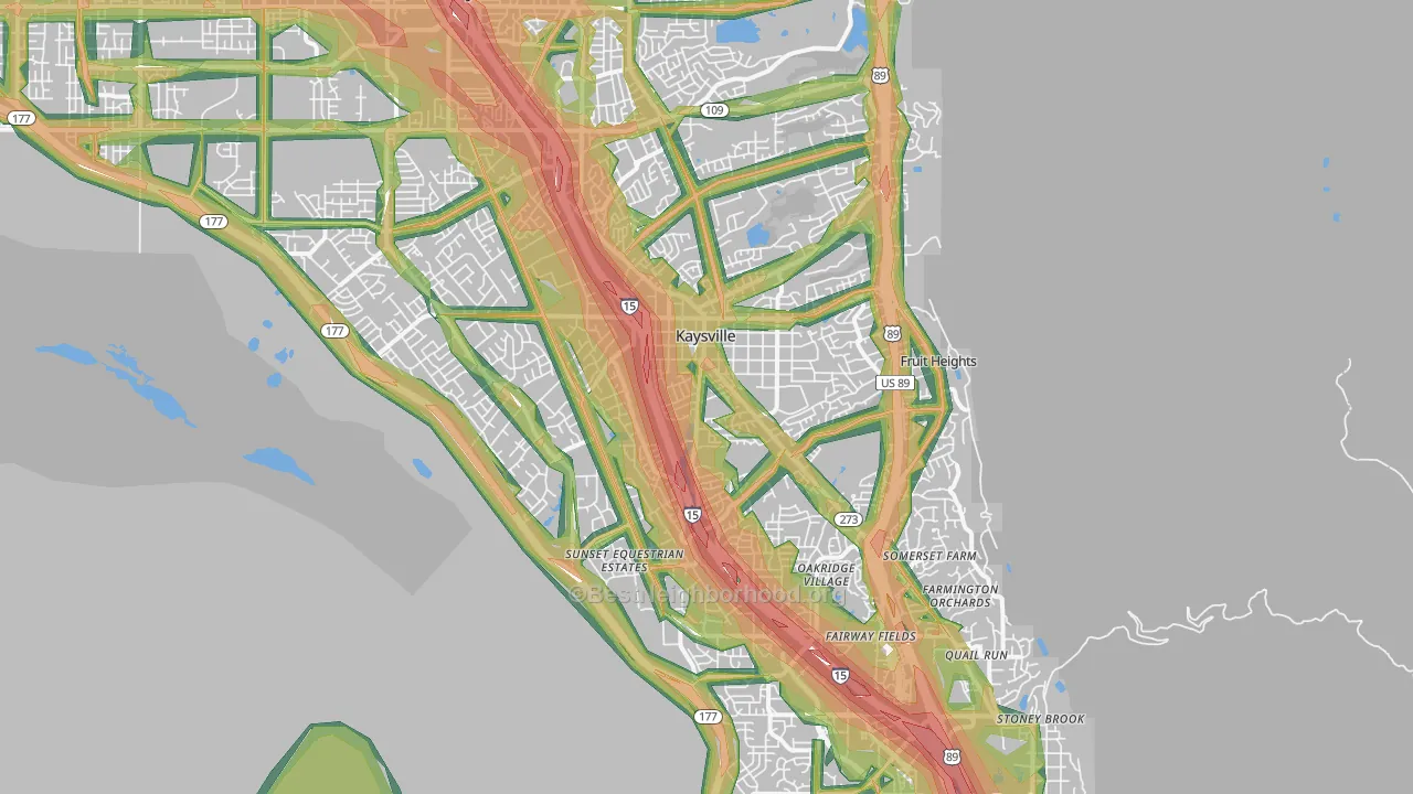 84037, UT Map of Noise Levels in 84037