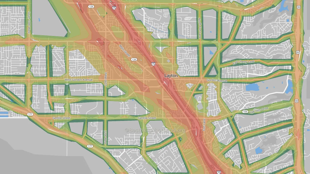 84041, UT Map of Noise Levels in 84041