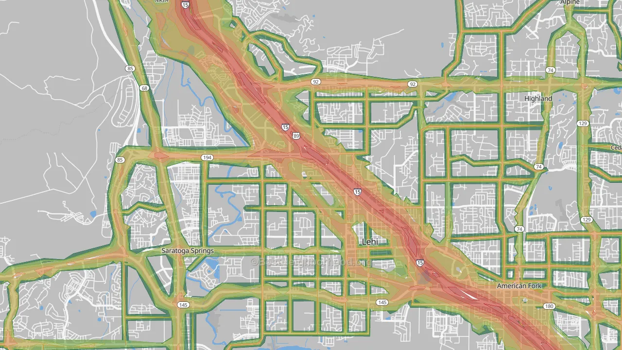 84043, UT Map of Noise Levels in 84043