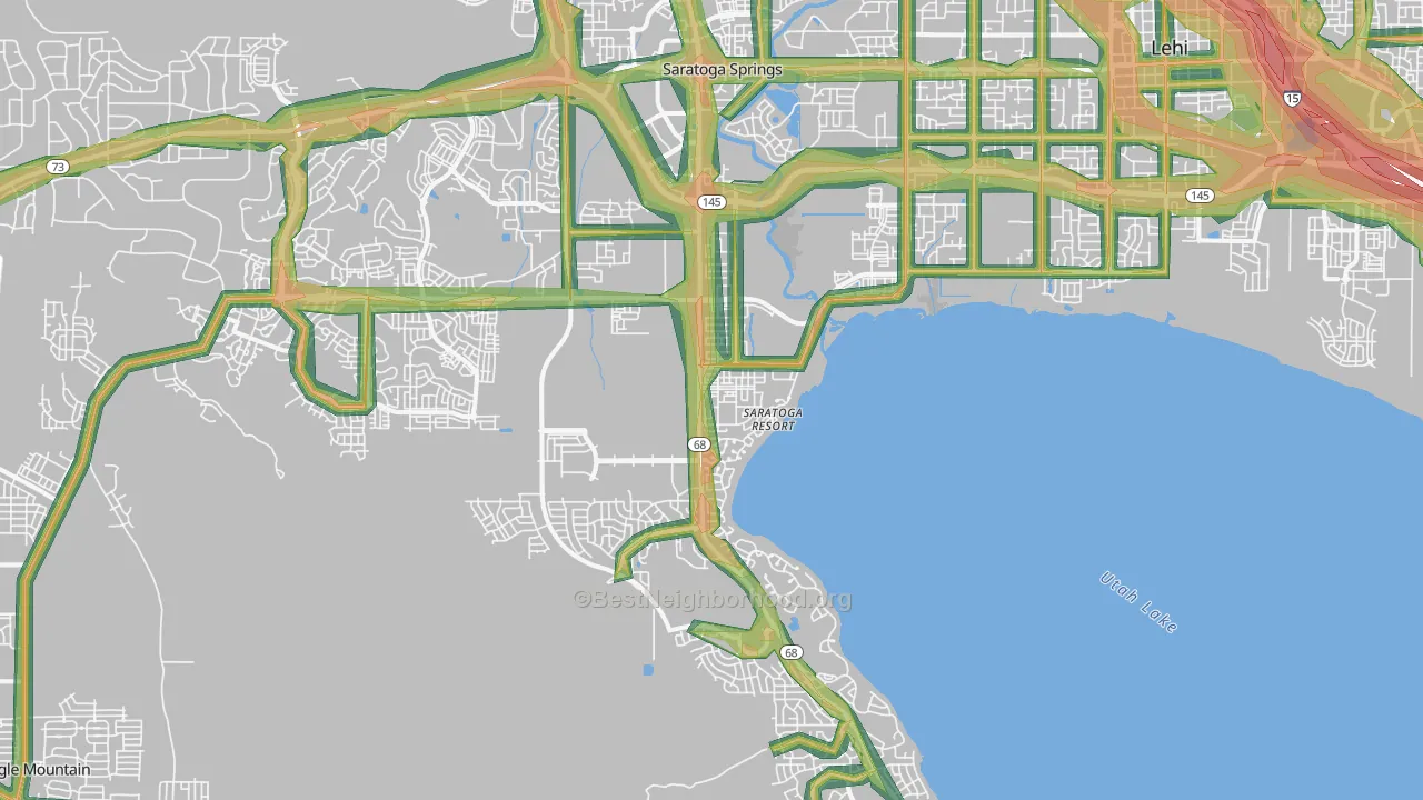 84045, UT Map of Noise Levels in 84045
