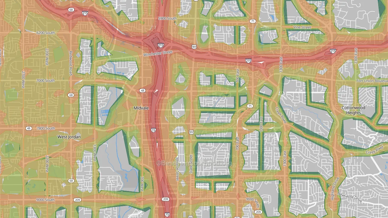 84047, UT Map of Noise Levels in 84047