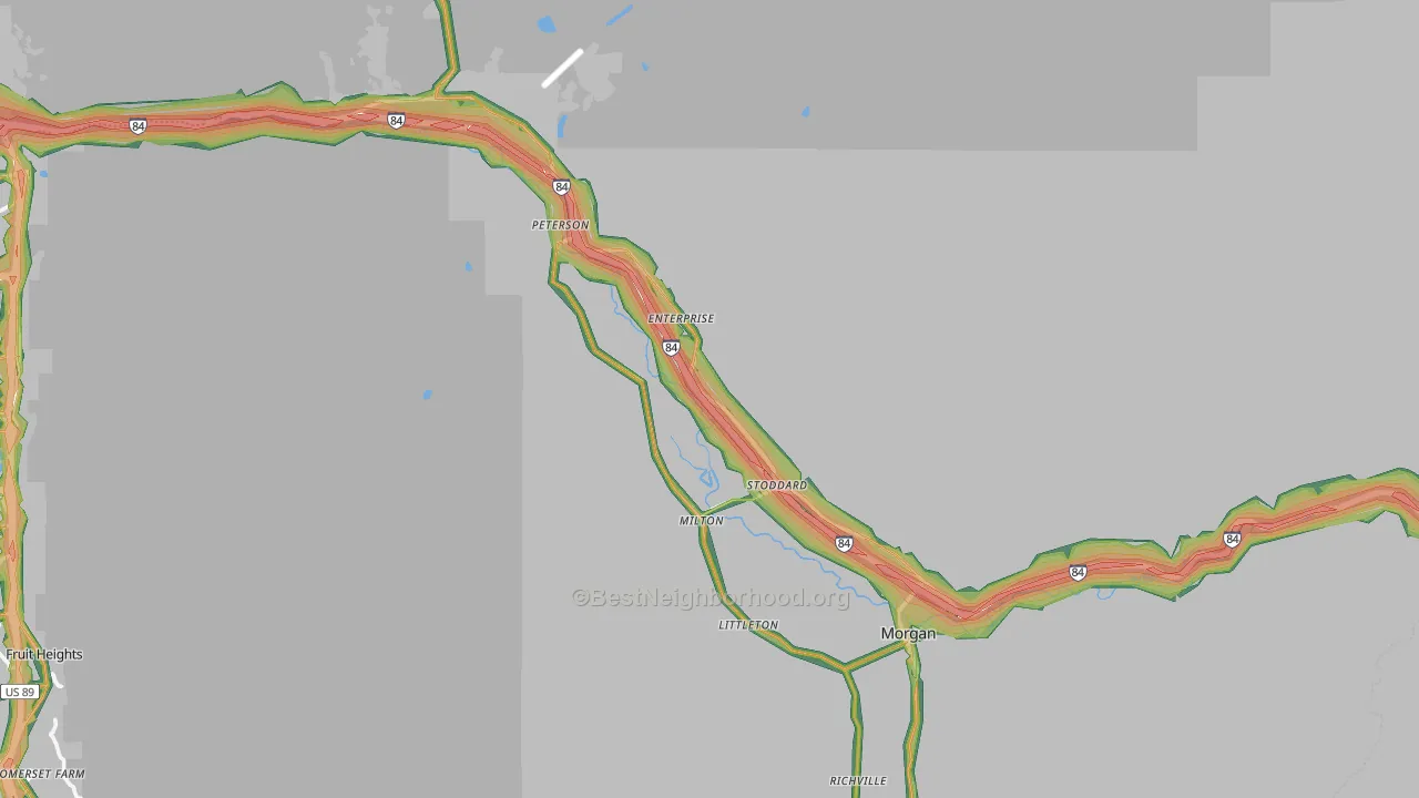 84050, UT Map of Noise Levels in 84050