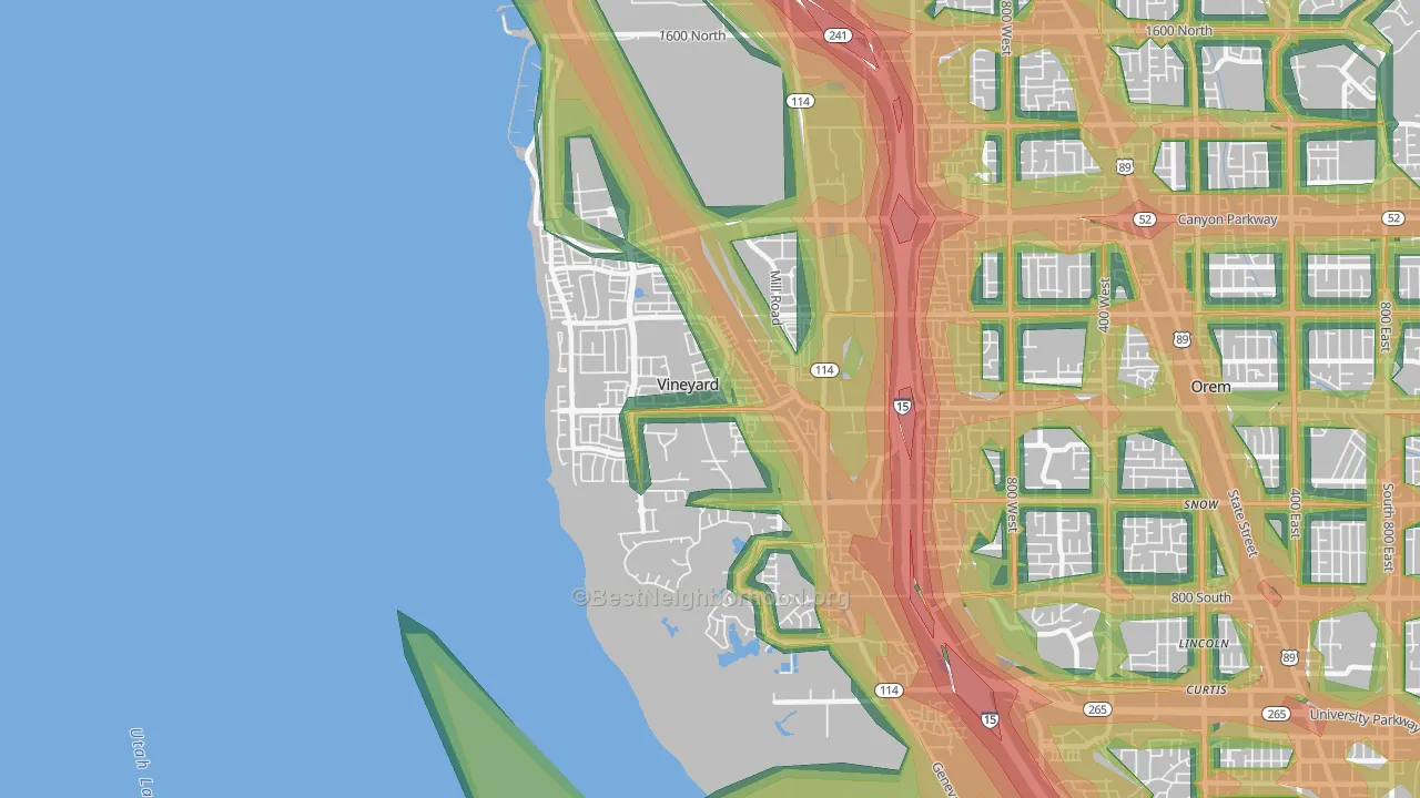 84059, UT Map of Noise Levels in 84059