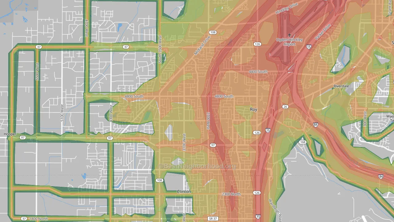 84067, UT Map of Noise Levels in 84067