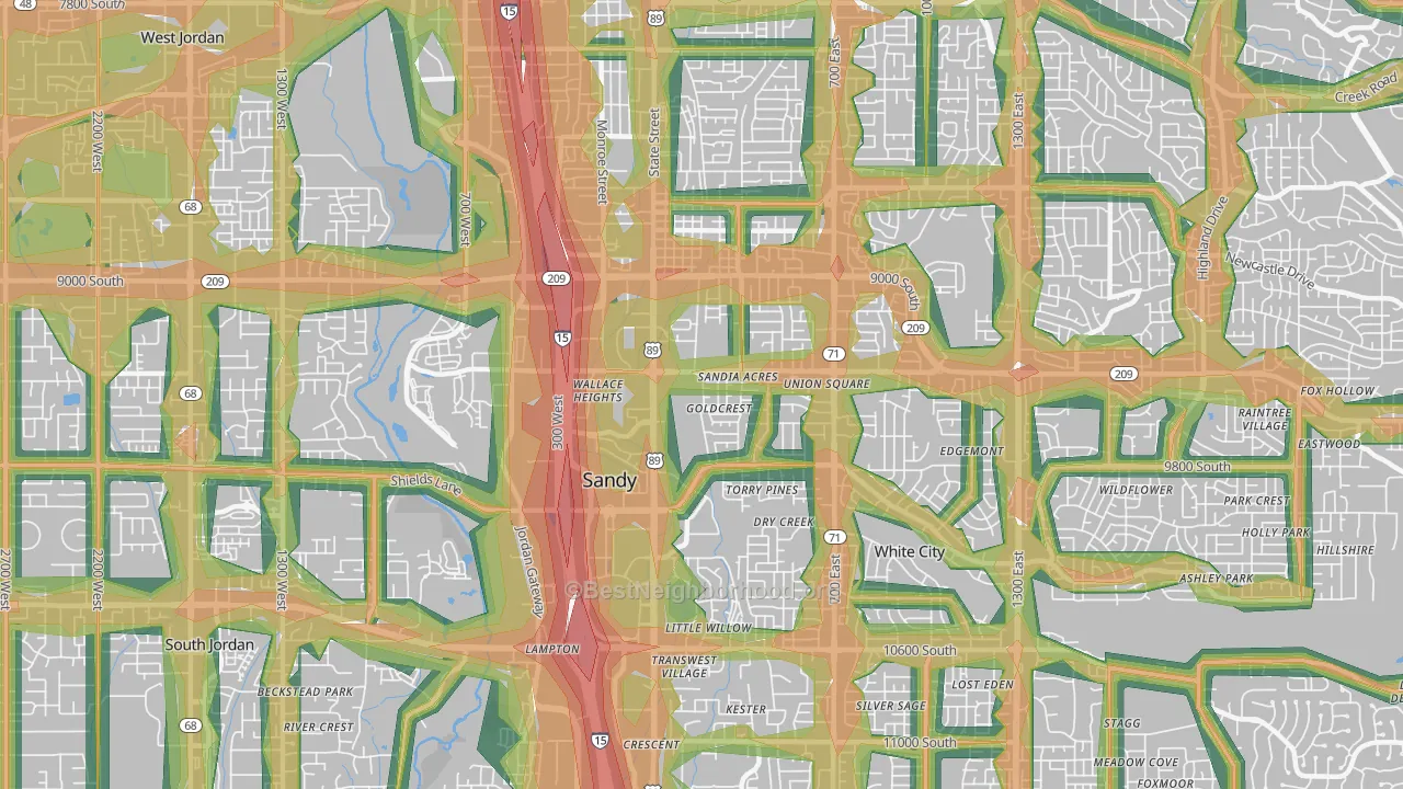 84070, UT Map of Noise Levels in 84070