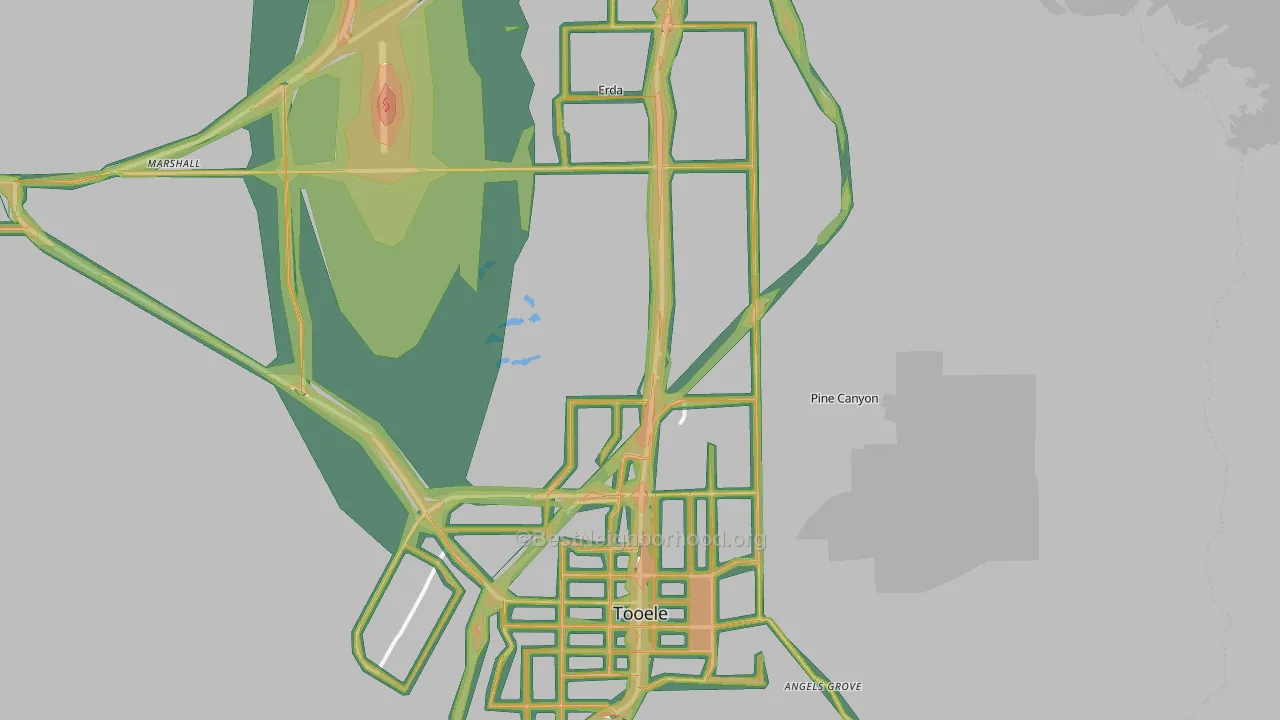 84074, UT Map of Noise Levels in 84074
