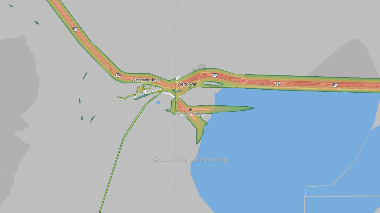 84083, UT Map of Noise Levels in 84083