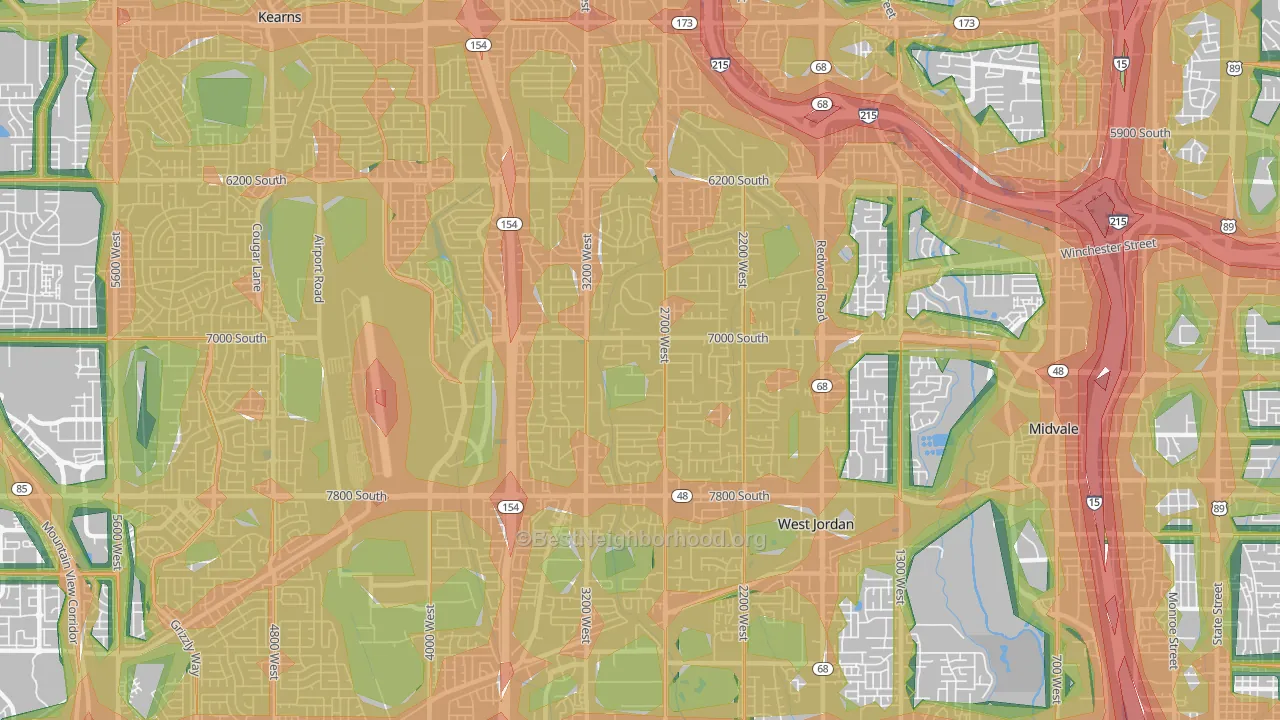 84084, UT Map of Noise Levels in 84084