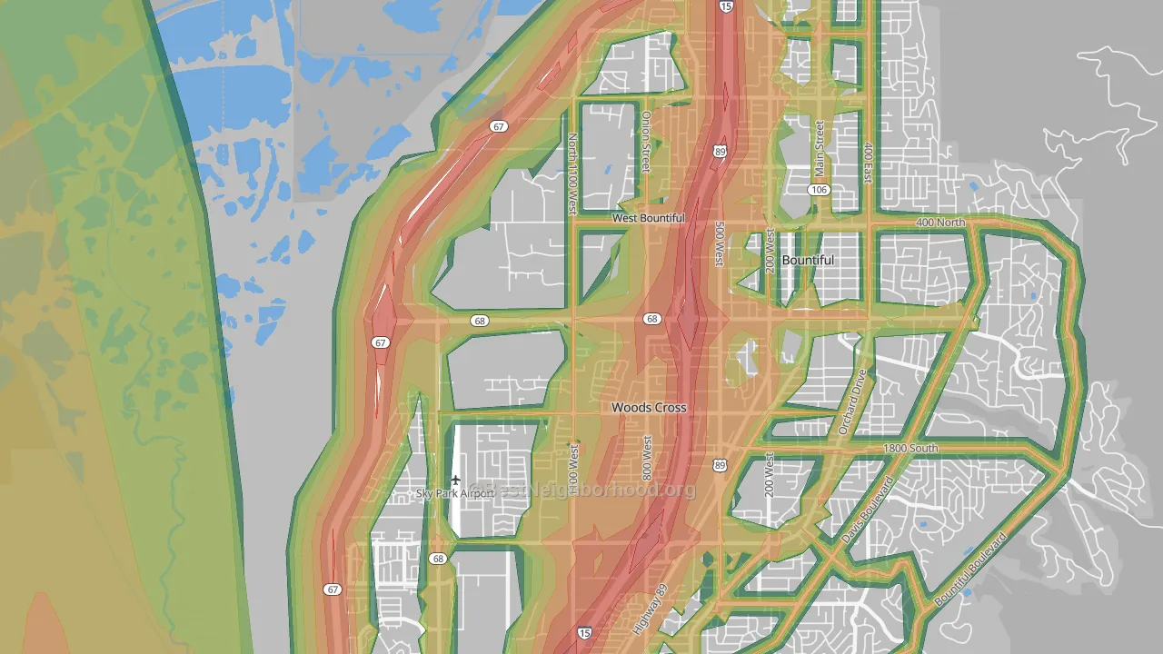 84087, UT Map of Noise Levels in 84087