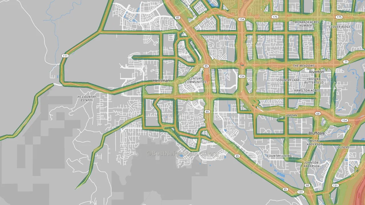 84096, UT Map of Noise Levels in 84096