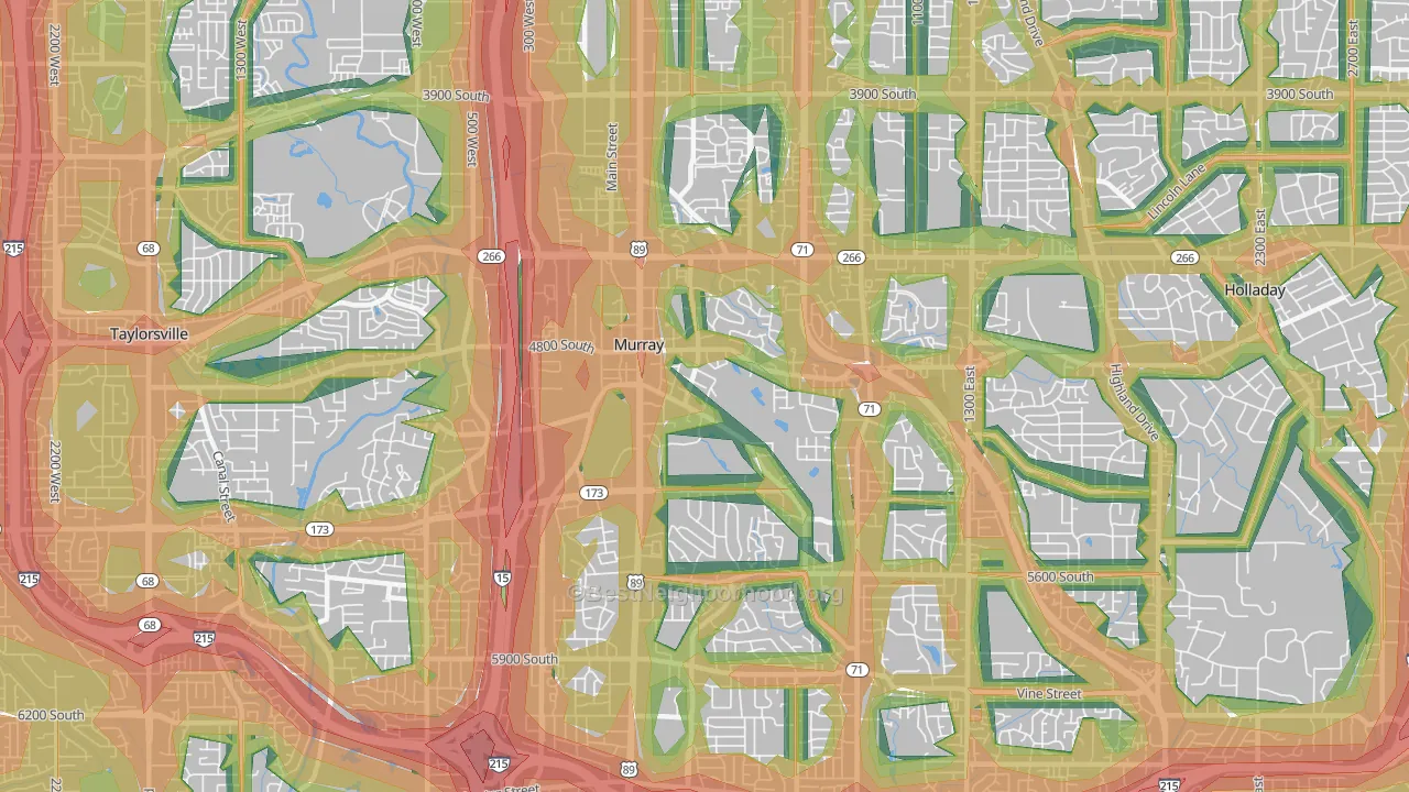 84107, UT Map of Noise Levels in 84107