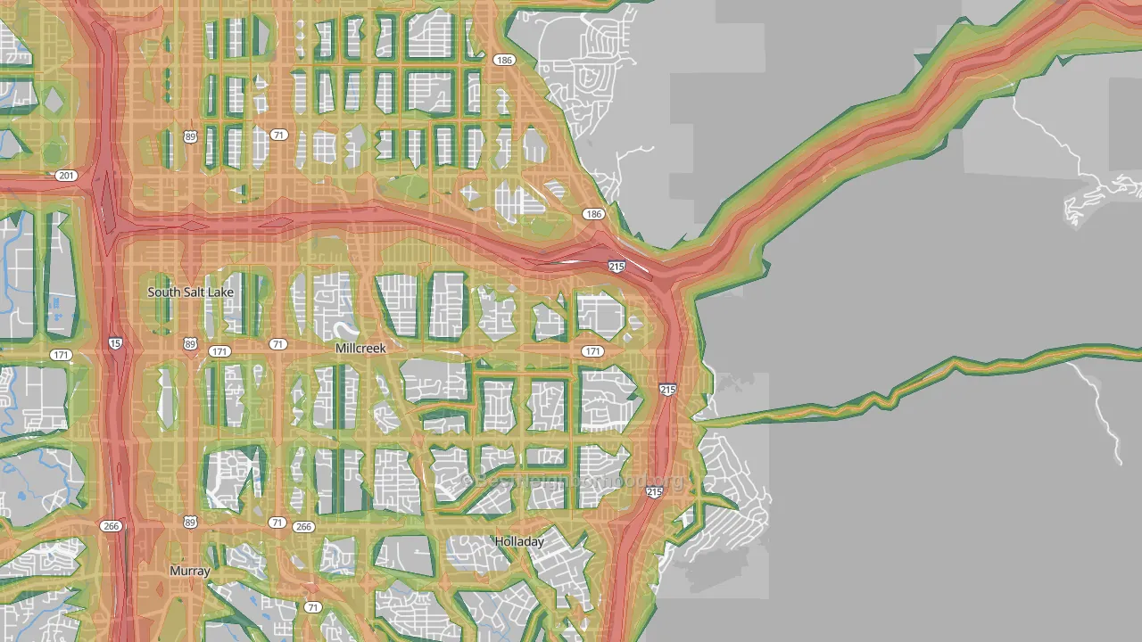 84109, UT Map of Noise Levels in 84109