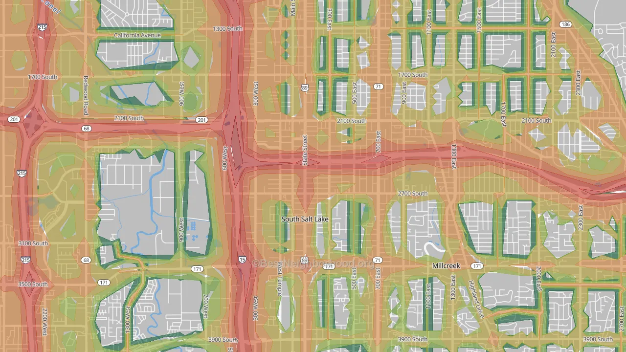 84115, UT Map of Noise Levels in 84115