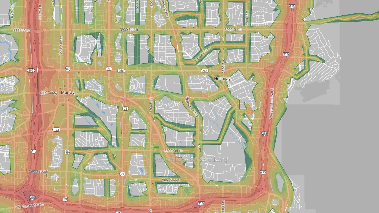 84117, UT Map of Noise Levels in 84117