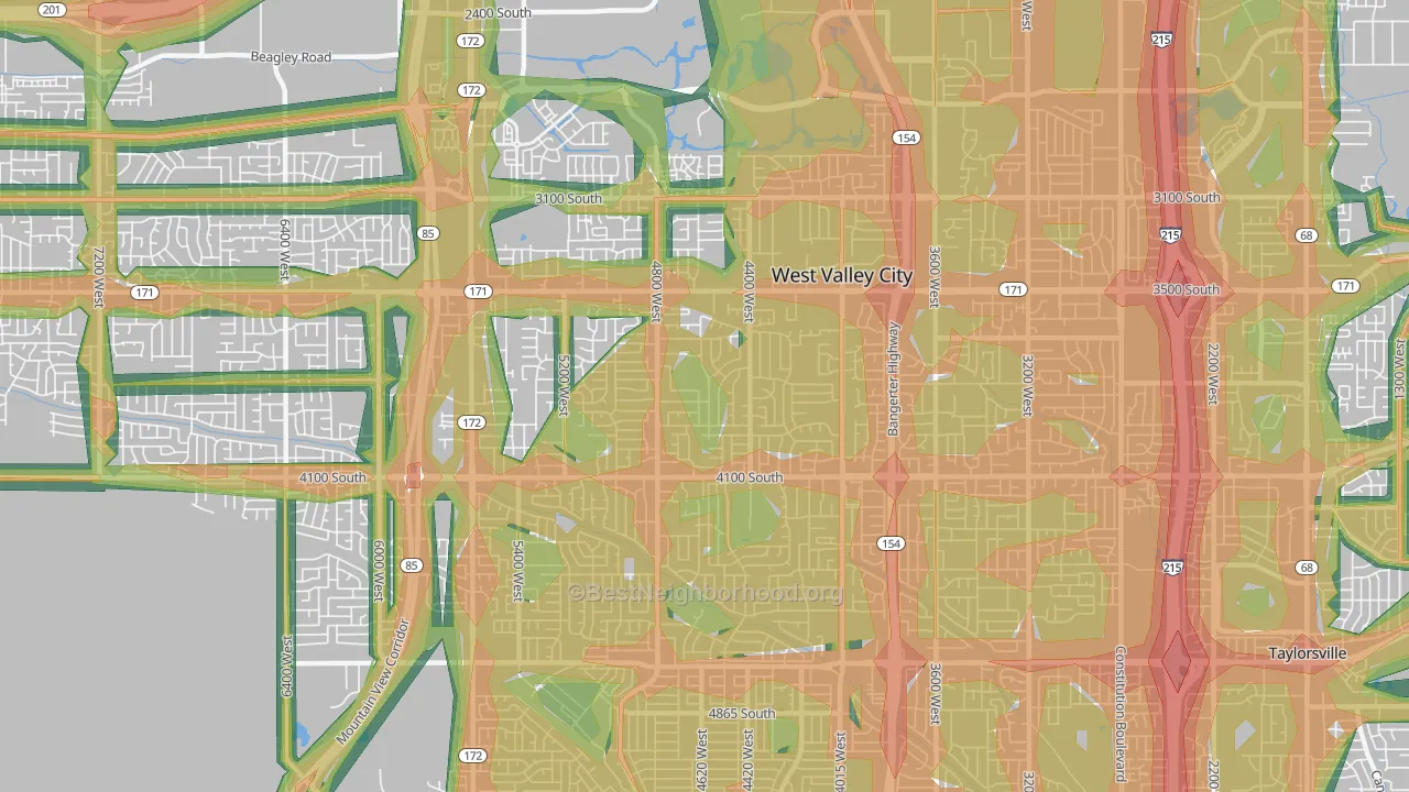 84120, UT Map of Noise Levels in 84120
