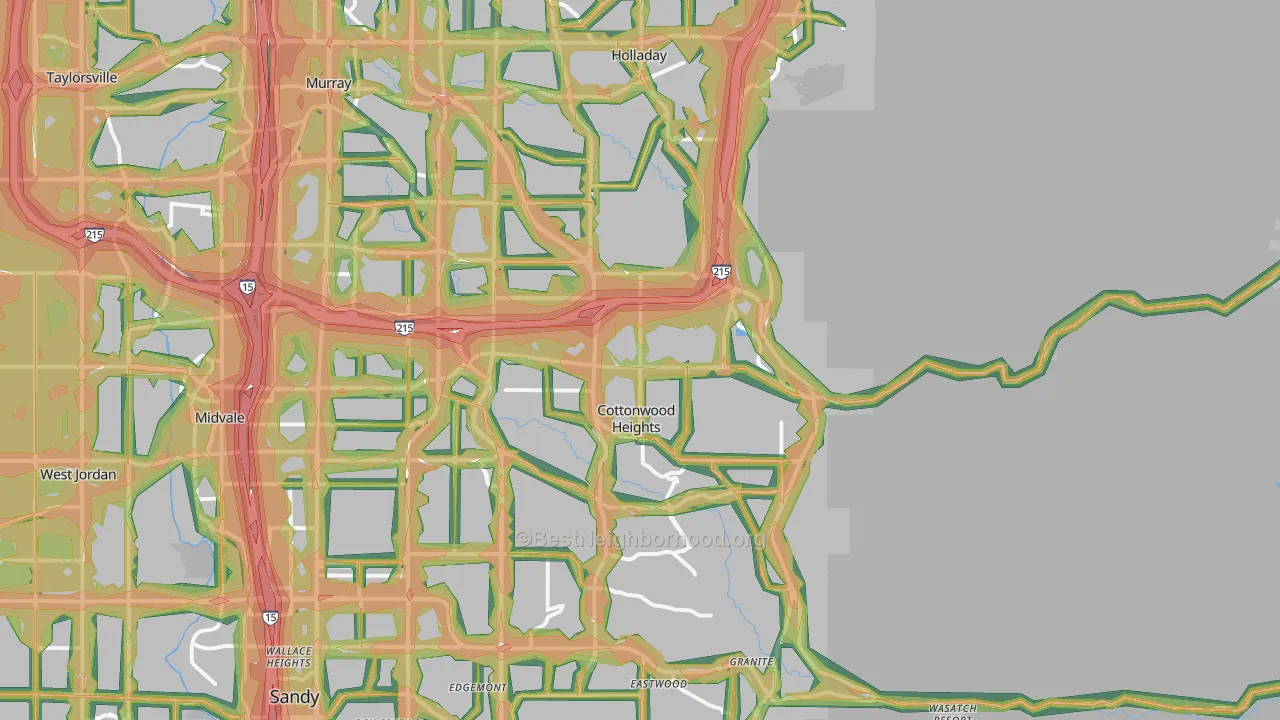 84121, UT Map of Noise Levels in 84121