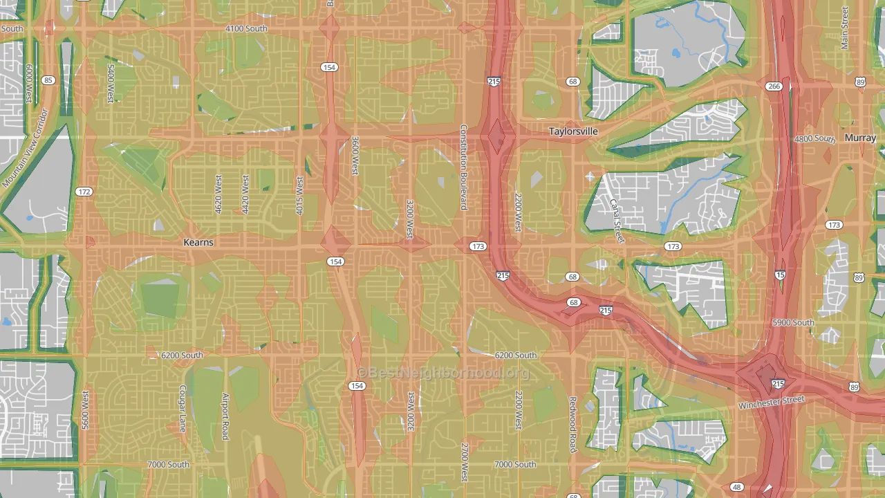 84129, UT Map of Noise Levels in 84129