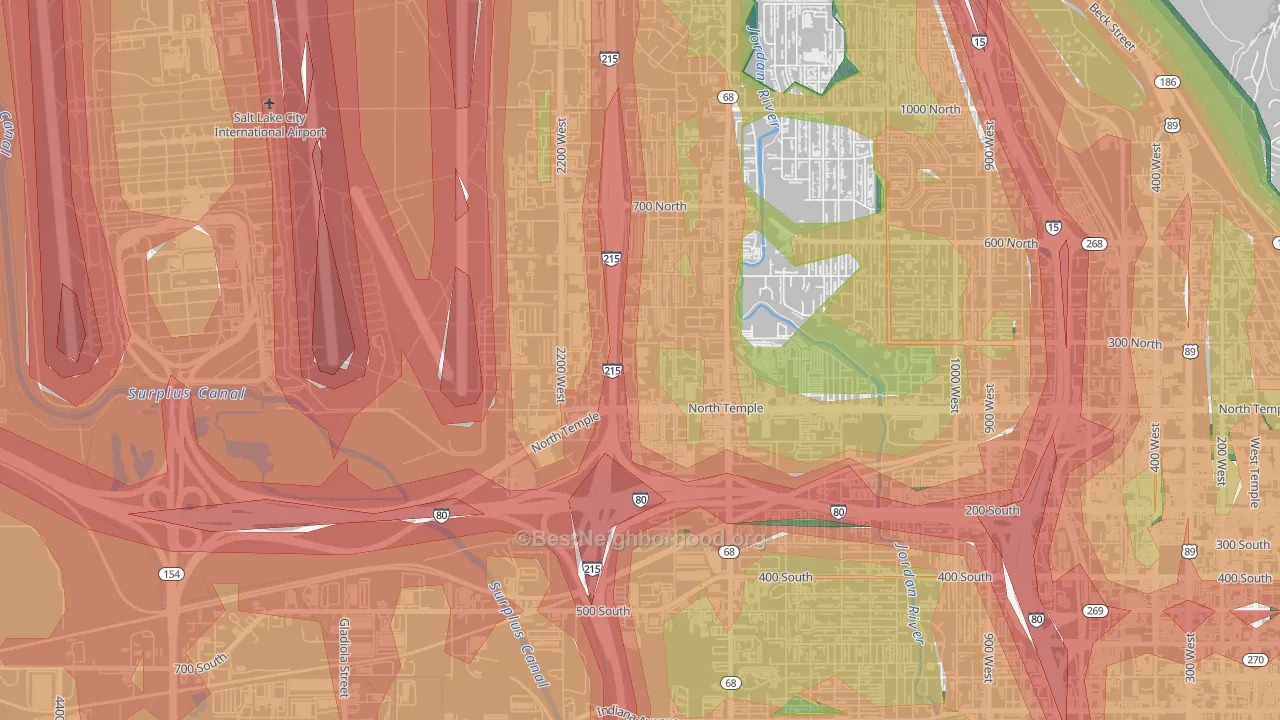 84134, UT Map of Noise Levels in 84134